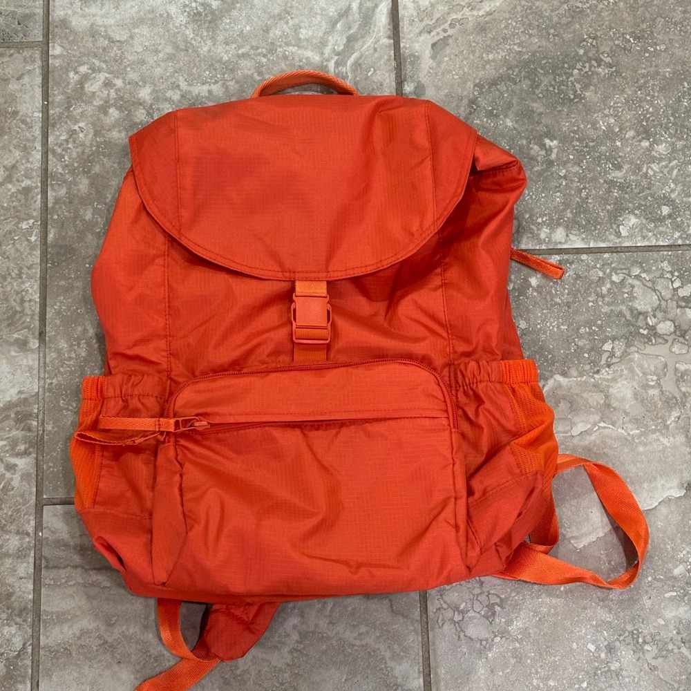 Vera Bradley ReActive Journey Backpack Orange Ripstop Recycled Travel Bag VBL23